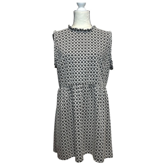 Xhilaration Black & White Patterned Dress Size XL - Picture 1 of 12